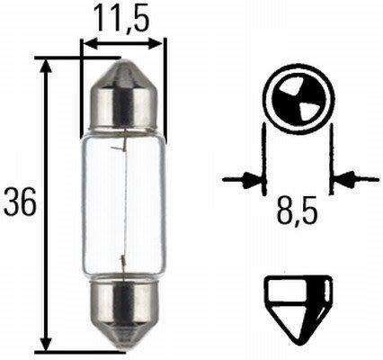 Hella Bulb C5W 12V 5W (8Gm-002092-121)