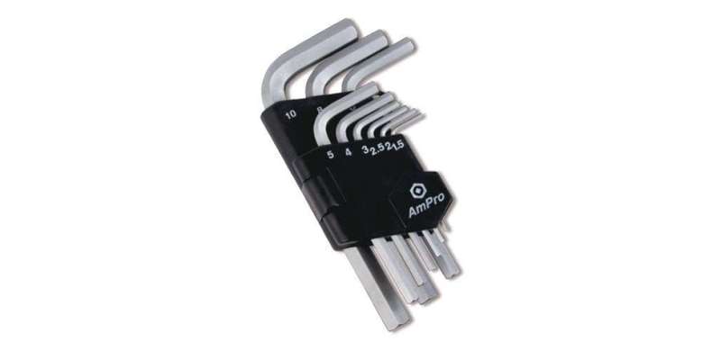 9Pc Hex Key Wrench Set (1.5-10Mm) AMPRO T22926