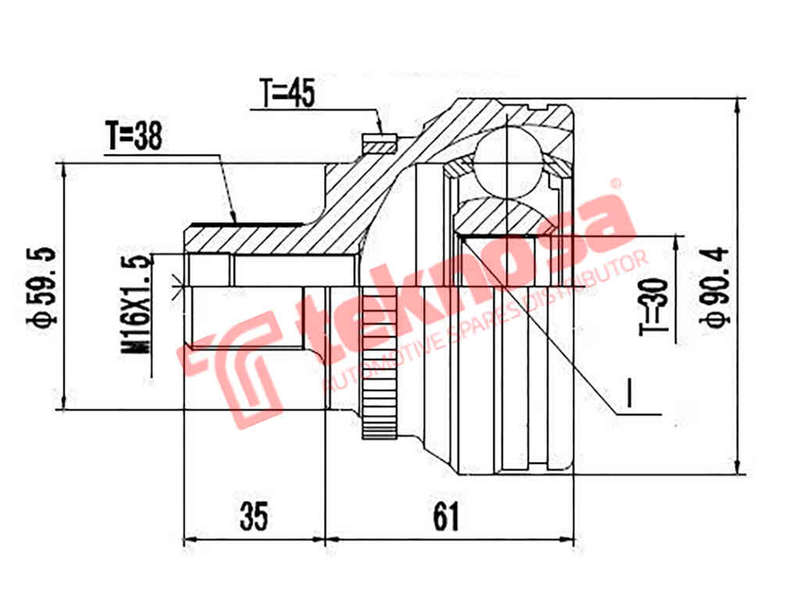 Outer Cv Joint Audi A6 C4 2.3 2.6 1994- Audi 500E Ad5918F2A
