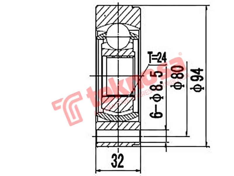 Inner Cv Joint Alfa Giulietta 2.0 1976- Af6610