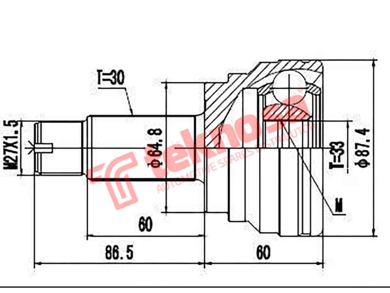 Outer Cv Joint Bmw X5 3.0 Si 4.8I X5M Xdrive E70 X5 Xdrive 50I F15 X6M X6 35I E71 Bm3003