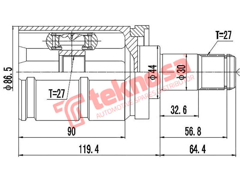 Inner Cv Joint Bmw X5 E53 2000-2006 3.0I M54 4.4I N62 4.6Is M62 Bm4002