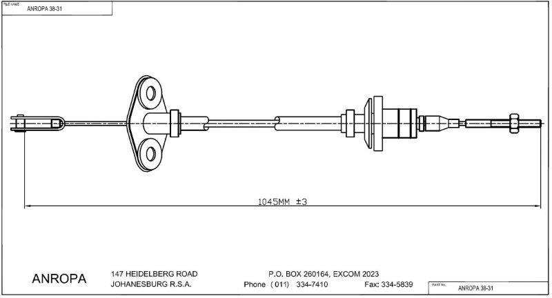 Clutch Cable Matiz 0.8 02/99-09/03