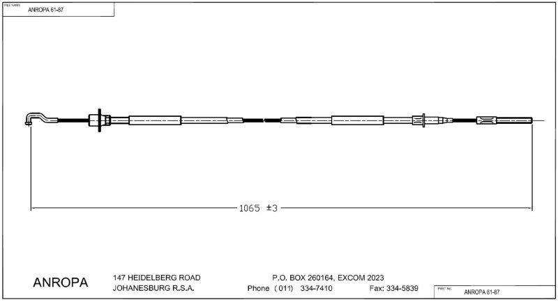 Clutch Cable Opel Ascona
