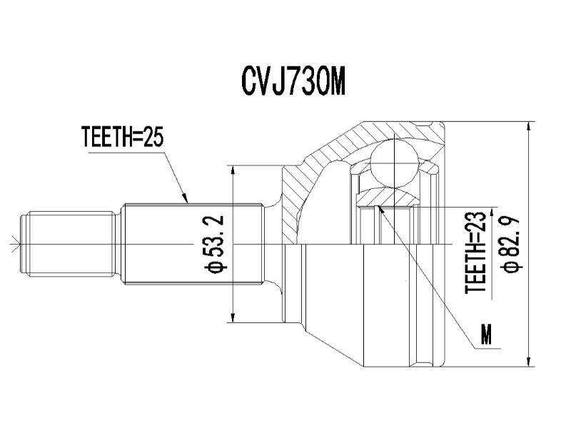 Outer Cv Joint Ford Focus 1.6i,2.0i - Cvj730M