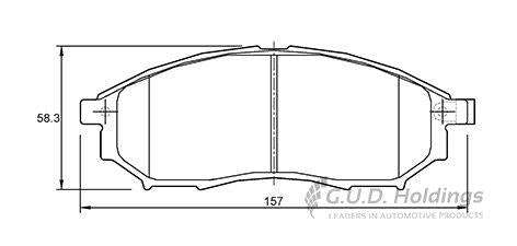 Brake Pads Front Renault Koleos 2.5 (SET LH & RH Wheel)