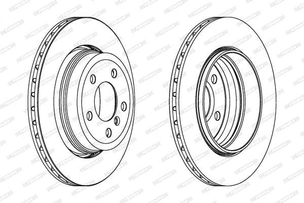 Brake Disc Vented Rear Bmw X3 E83 (Single)