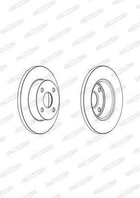 Brake Disc Solid Front Toyota Corolla/ Tazz/Conq (Single)