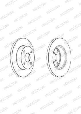 Brake Disc Solid Front Toyota Corolla/ Tazz/Conq (Single)