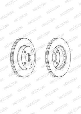 Brake Disc Vented Front Toyota Corolla P145 (Single)