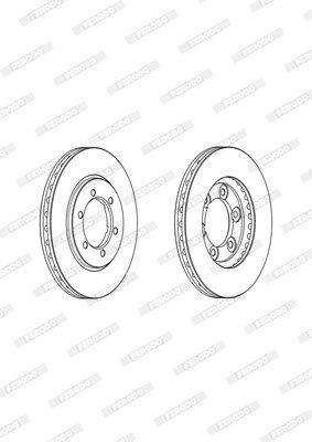 Brake Disc Vented Front Nissan L18/Sd22/23/ 16/18 (Single)