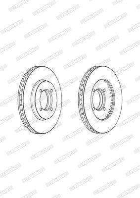 Brake Disc Vented Front Toyota Condor 4X2 (Single)