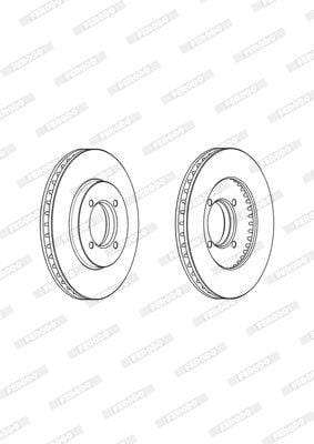 Brake Disc Vented Front Toyota Condor 4X2 (Single)