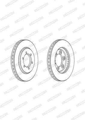 Brake Disc Vented Front Nissan Hi-Rider 2-Wd V6/ (Single)
