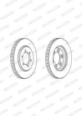 Brake Disc Vented Front Nissan Hi-Rider 2-Wd V6/ (Single)