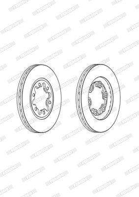 Brake Disc Solid Front Ford Courier 1.8 - 3.4 (Single)