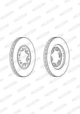 Brake Disc Solid Front Ford Courier 1.8 - 3.4 (Single)