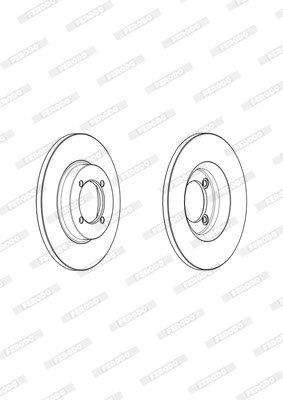Brake Disc Solid Front Toyota Cressida/Corolla G (Single)