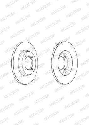 Brake Disc Solid Front Toyota Cressida/Corolla G (Single)