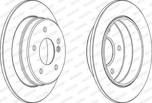 Brake Disc Solid Rear Merc C180/C200 W202 (Single)
