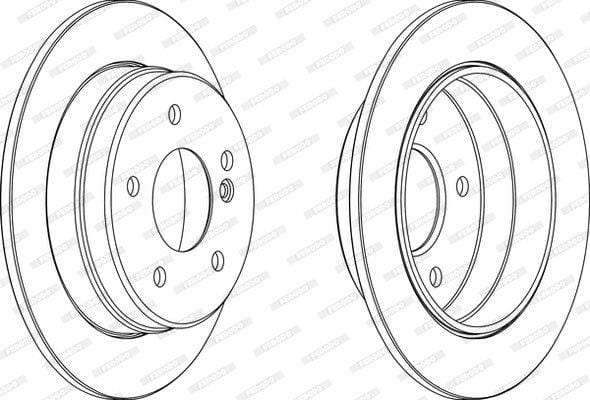 Brake Disc Solid Rear Merc C180/C200 W202 (Single)