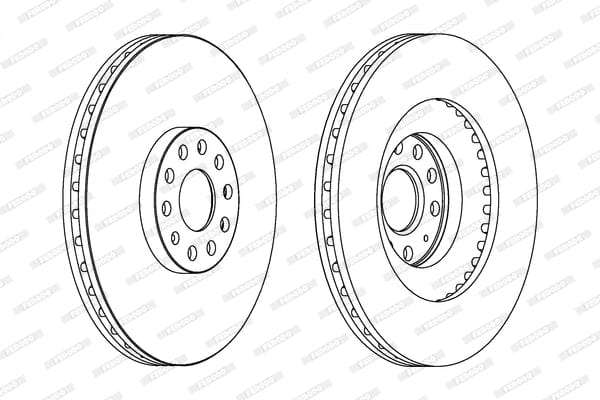 Brake Disc Vented Front Audi A3 1.8 Tfsi (Single)