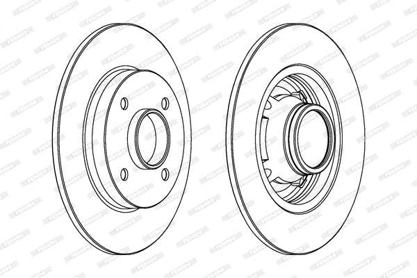 Brake Disc Rear Citroen C3 Ii (Single)