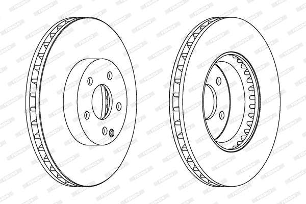 Brake Disc Vented Front Mercedes C Class W204/ S2 (Single)