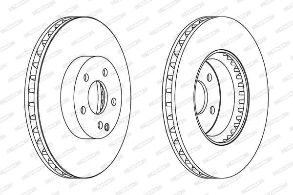 Brake Disc Vented Front Mercedes C Class W204/ S2 (Single)