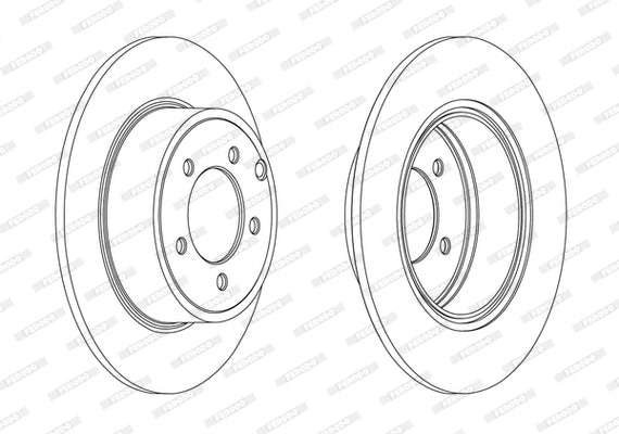 Brake Disc (Pair) Rear Solid Jeep Compass/ Patriot (Set)