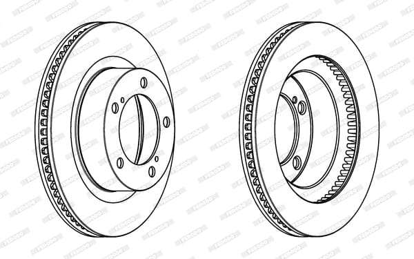 Brake Disc Vented Front Toyota Landcruiser 200 (Single)