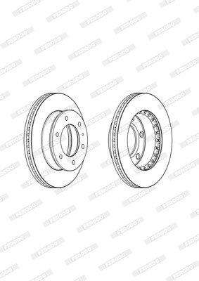 Brake Disc Vented Front Ford Ranger/ Everest/ Maz (Single)