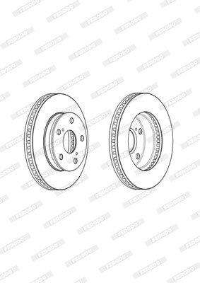Brake Disc Vented Front Toyota Hilux Raider 4X2 1 (Single)