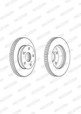 Brake Disc Vented Front Toyota Hilux Raider 4X2 1 (Single)