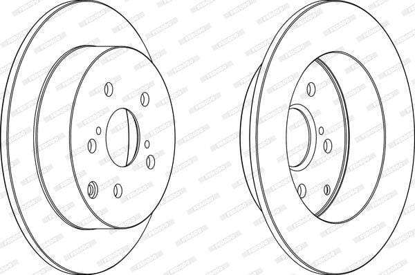 Brake Disc Solid Rear Toyota Corolla (Single)
