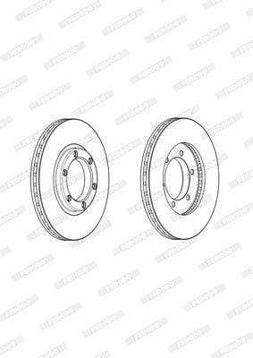 Brake Disc Vented Front Isuzu Relay (Single)