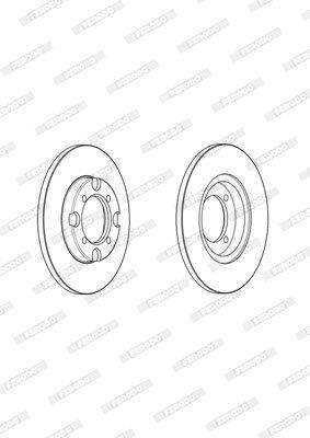 Brake Disc Solid Front Mazda 323 Fwd (Single)