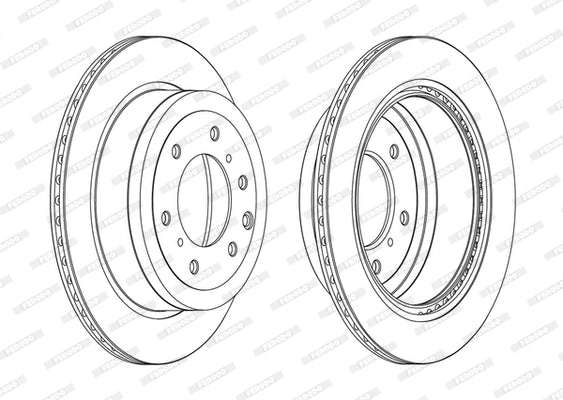 Brake Disc (Pair) Rear Mitsubishi Shogun Iv (Set)