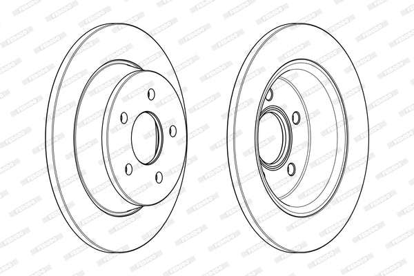 Brake Disc (Pair) Rear Ford Kuga/Transit Conect2 (Set)