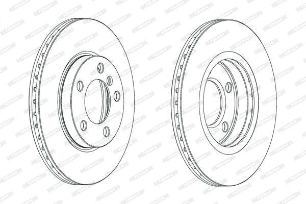 Brake Disc Front Mini Cooper Countryman, Paceman 1.6i (DDF2122C) (PAIR)