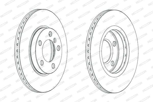 Brake Disc Front Mini Cooper Countryman, Paceman 1.6i (DDF2122C) (PAIR)