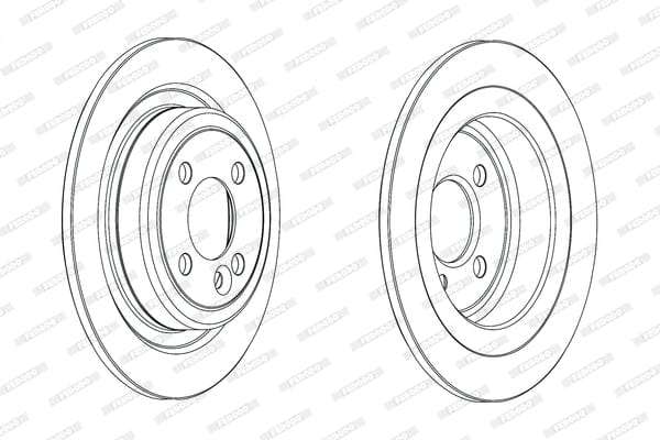 Brake Disc Rear Mini Cooper R56 Countryman, Paceman 1.6i (DDF2124C) (PAIR)