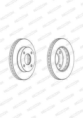 Brake Disc Vented Front Nissan Nv200 (Single)