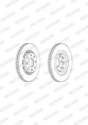 Brake Disc Vented Front Chev Aveo/ Sonic (Single)