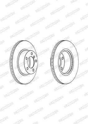 Brake Disc Vented Front Bmw F20/ F21/ F30/ F35 (Single)