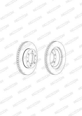 Brake Disc Vented Front Toy Hilux/Fj Cruiser/Fort (Single)