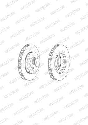 Brake Disc Vented Front Ford Ranger/Everest/Mazda (Single)