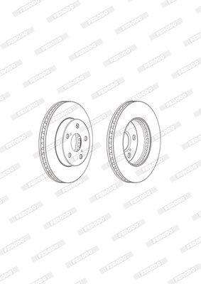 Brake Disc Vented Front Toyota Hilux (Single)