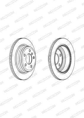 Brake Disc Vented Rear Bmw F30/ F35/ F80/ F34 (Single)