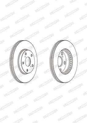 Brake Disc Vented Front Toyota 1.8 Auris (Single)
